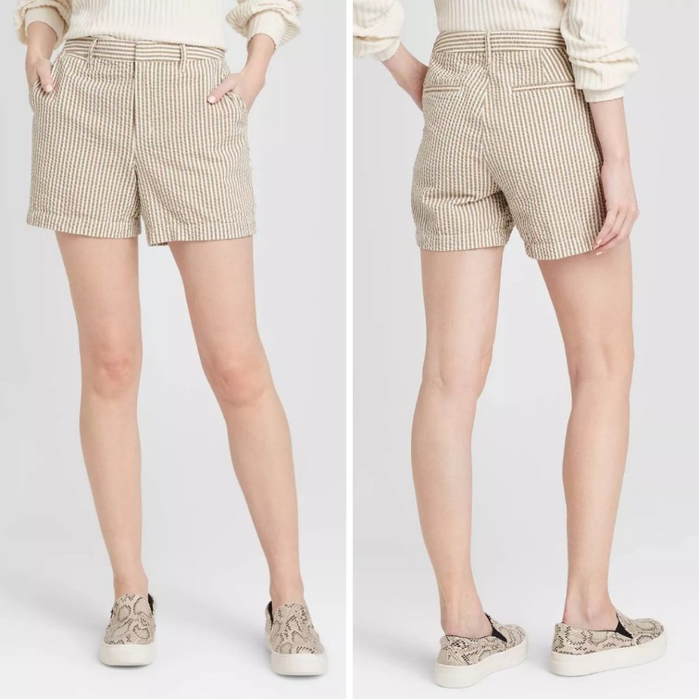 A New Day High-Rise Casual Fit Chino Shorts Size 8